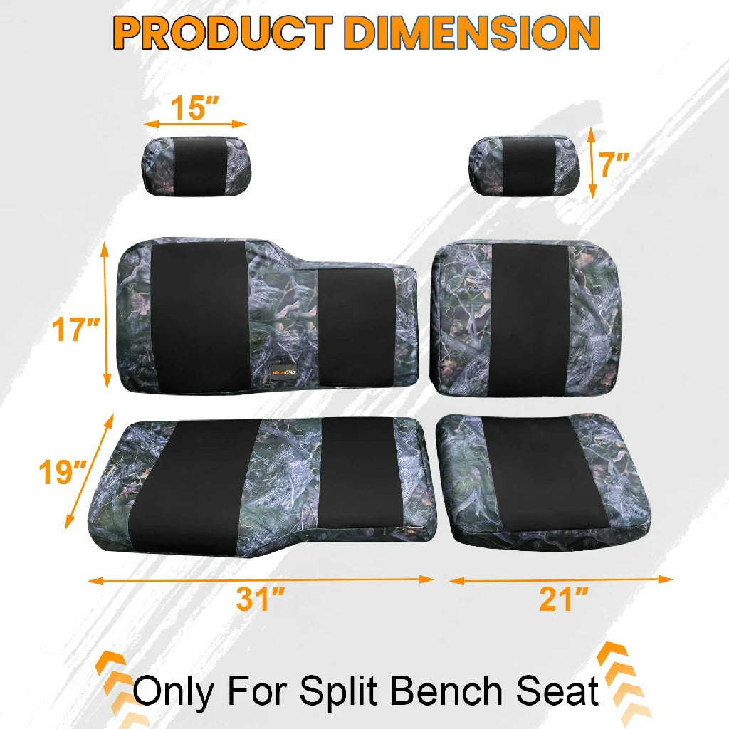 polaris ranger camo seat cover dimensions