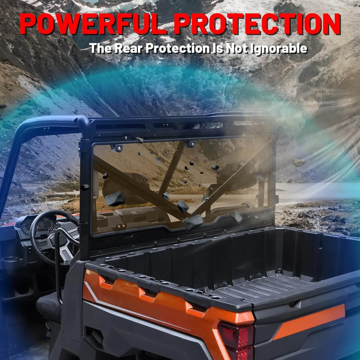 install the ranger xp 1000 rear tint windshield give powerful protection