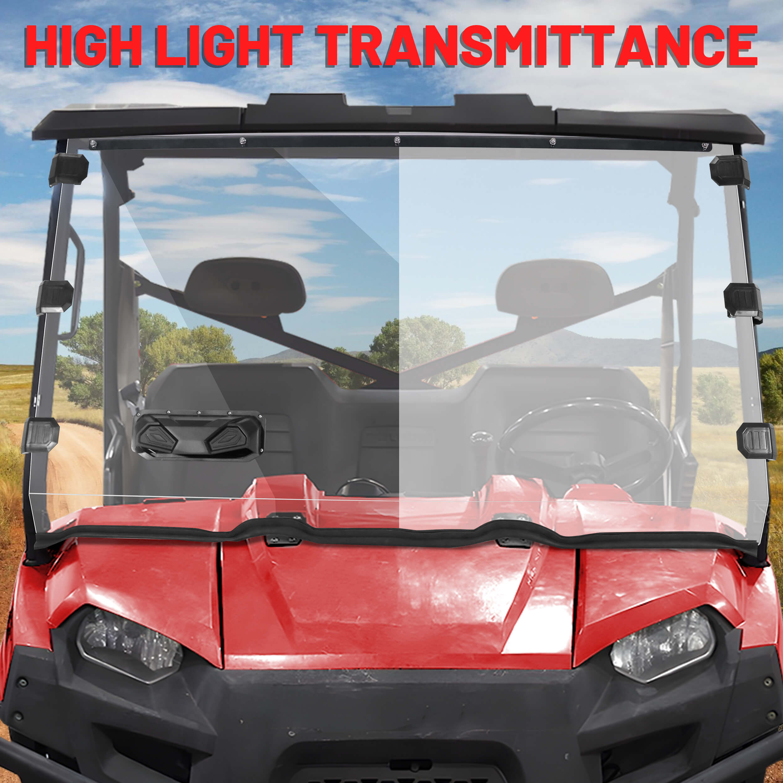 Polaris ranger 800 vent windshield transmittance