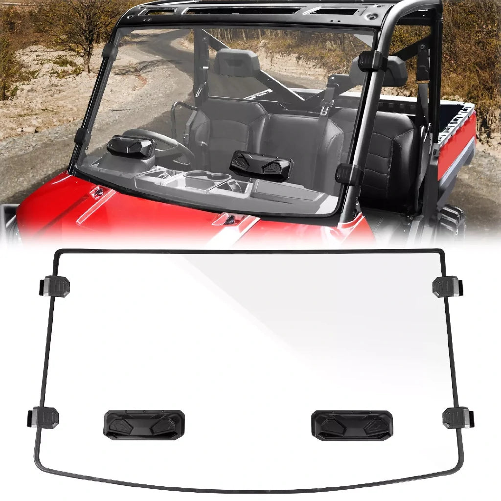 polaris ranger xp 1000 front vented windshield 