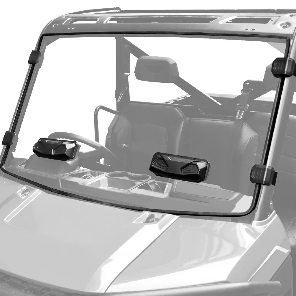 polaris ranger 1000 vented front windshield 