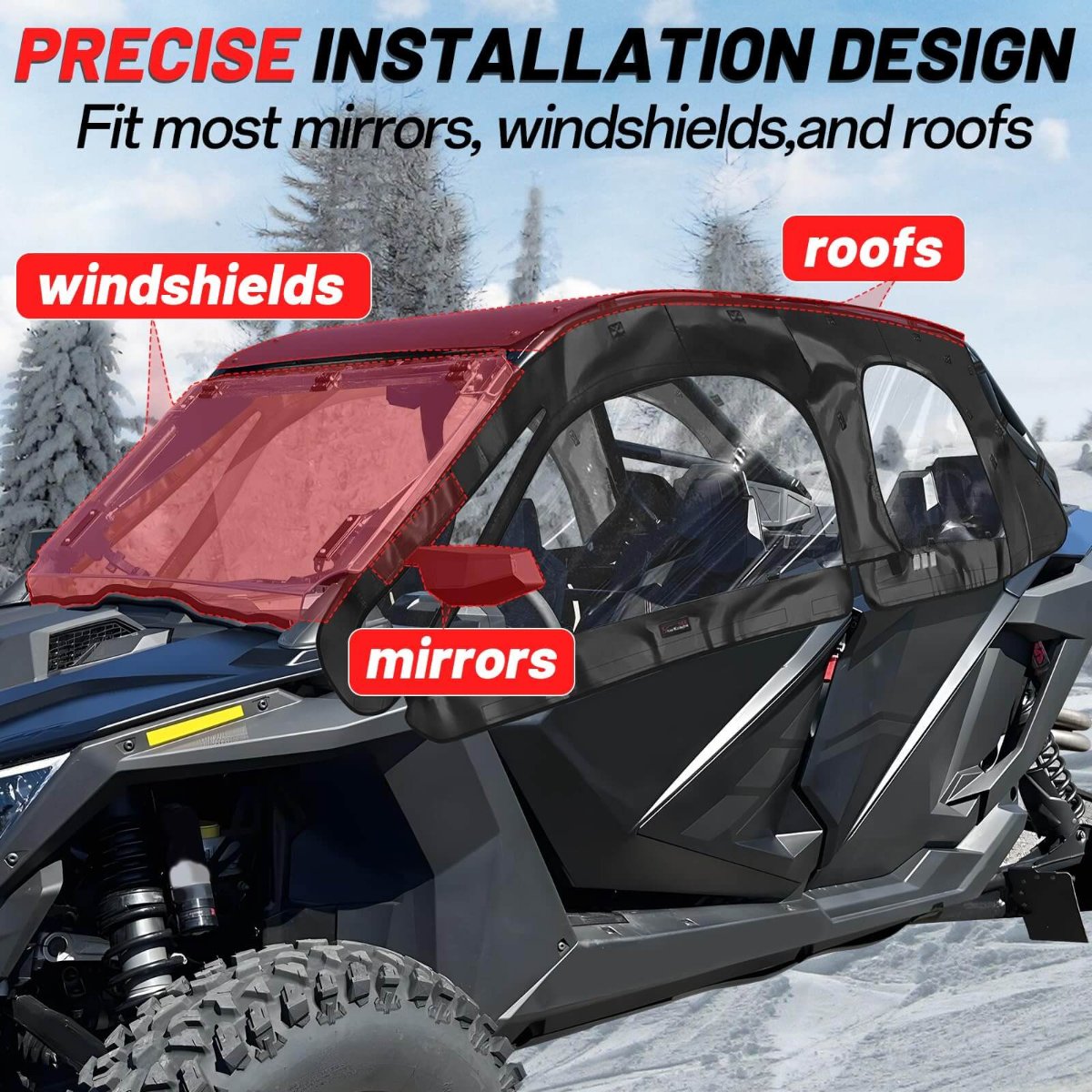 rzr pro xp soft cab enclosure precise design details