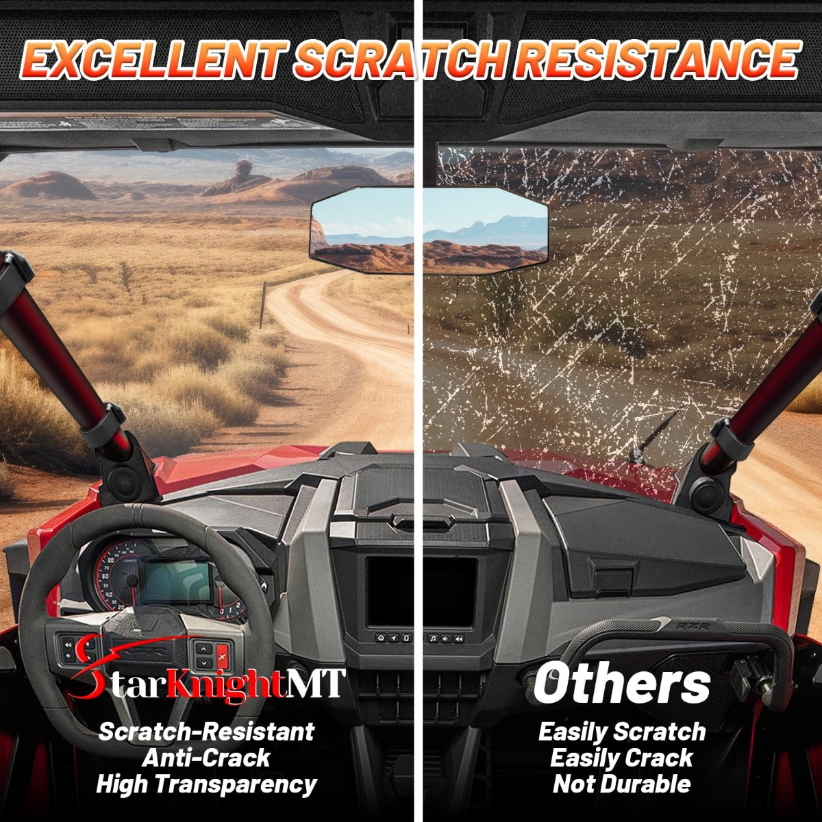 rzr pro xp full windshield scratch resistance