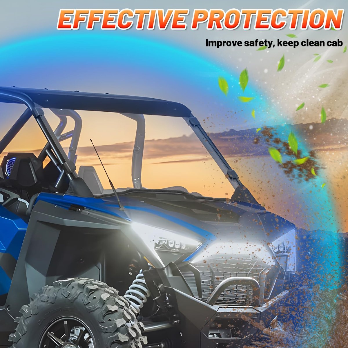 Polaris rzr pro xp windshield effctive protection