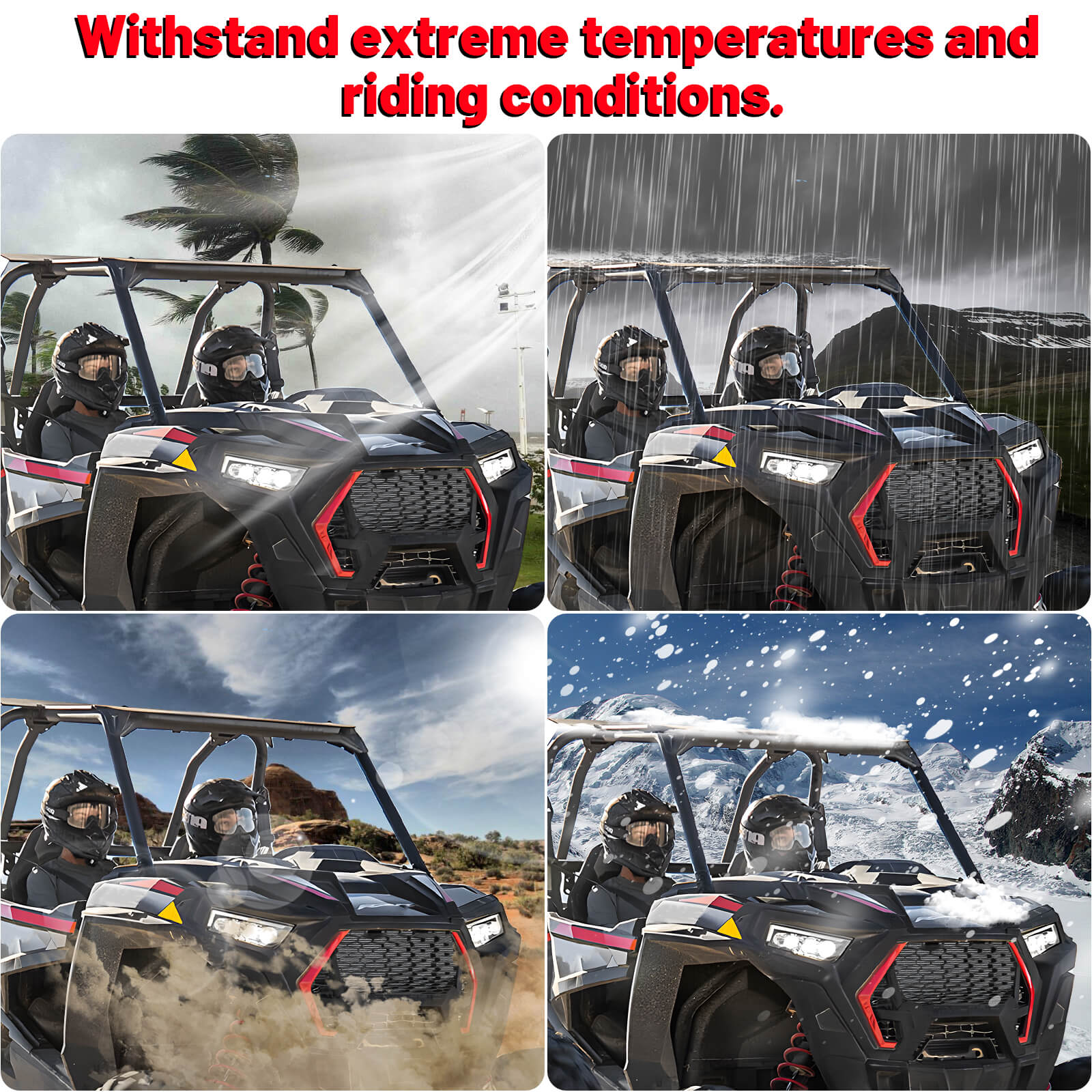 Polaris rzr xp 1000 grill withstand extreme conditions