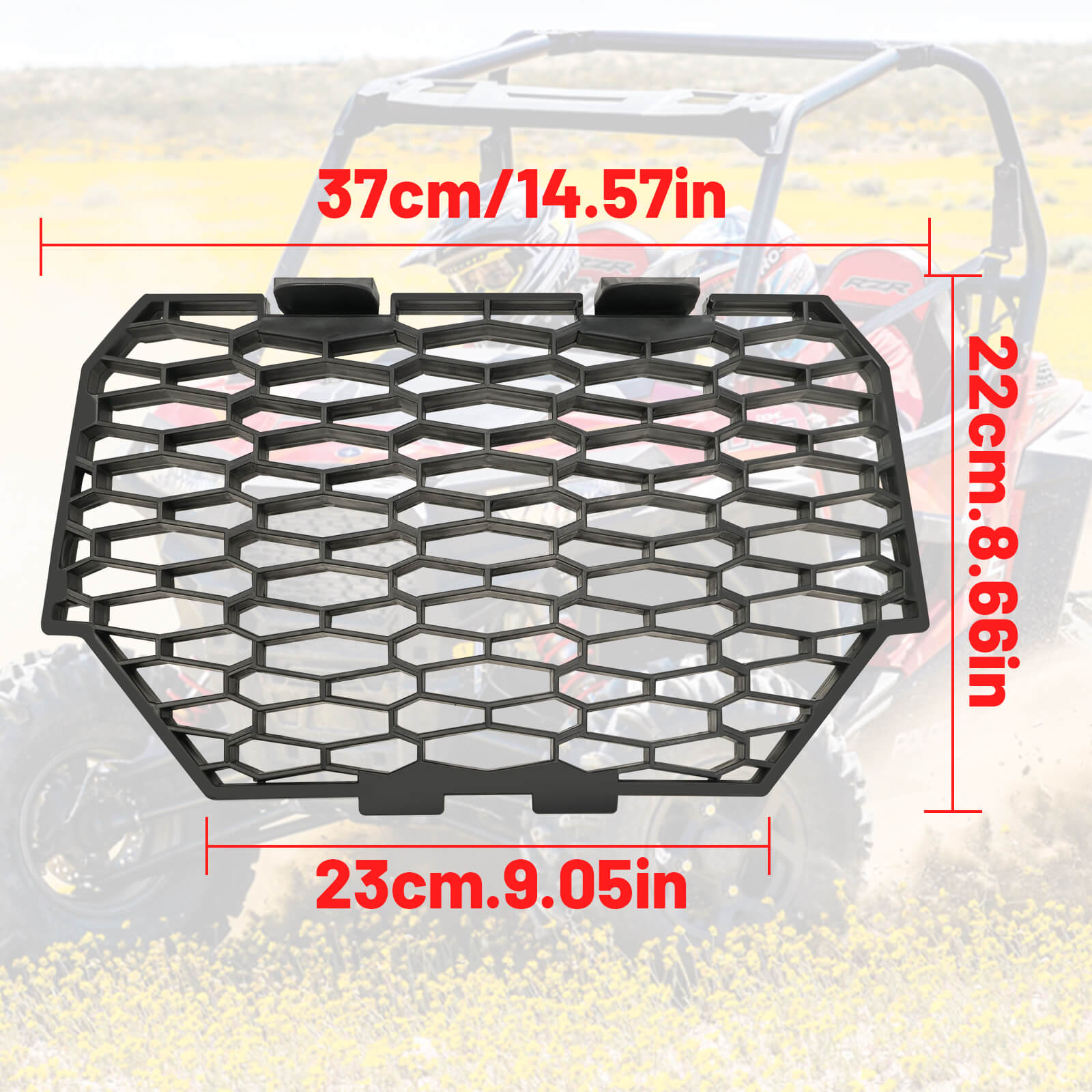 polaris rzr xp 4 1000 fascia grill dimension