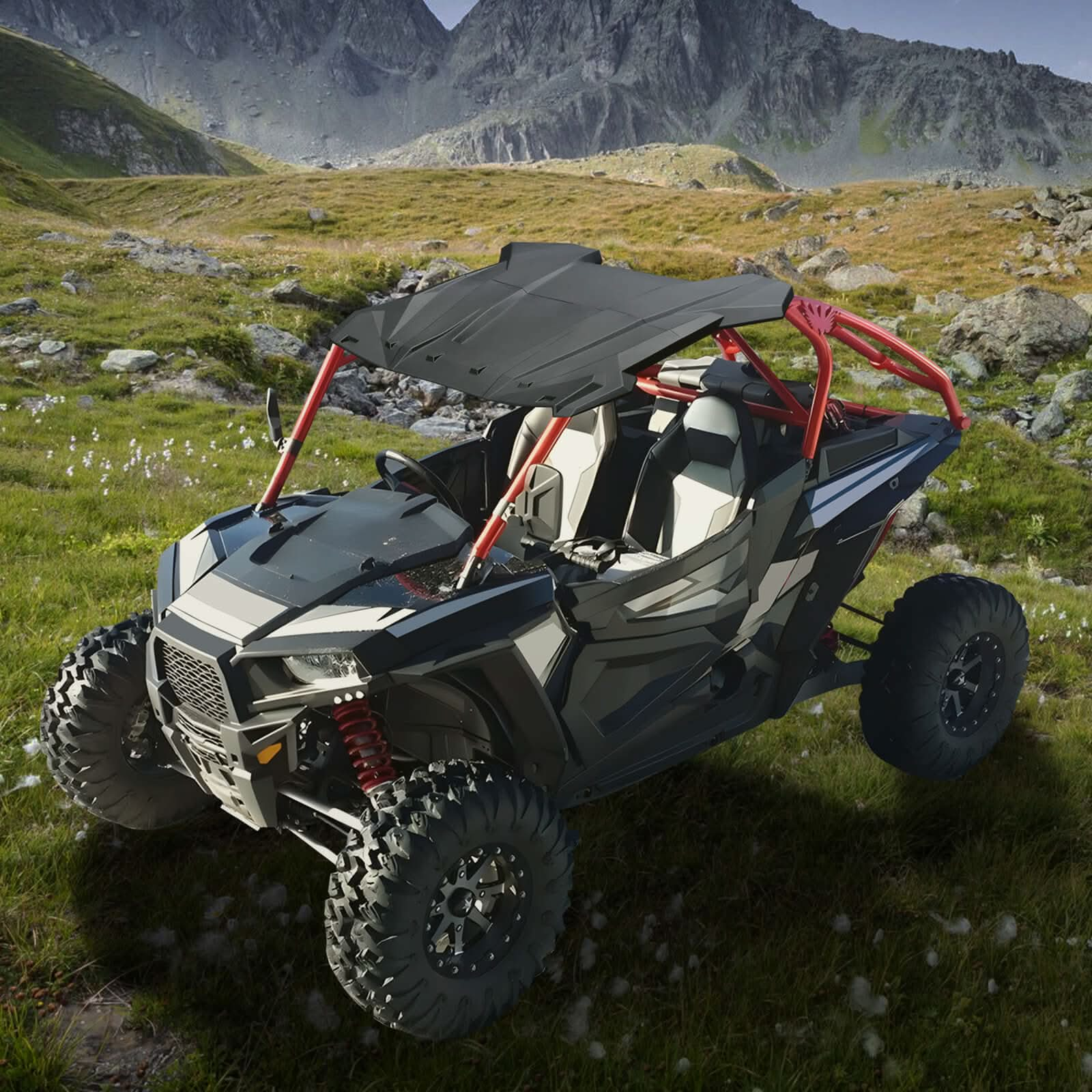 StarknightMT polaris rzr xp 1000 plastic sport roof view