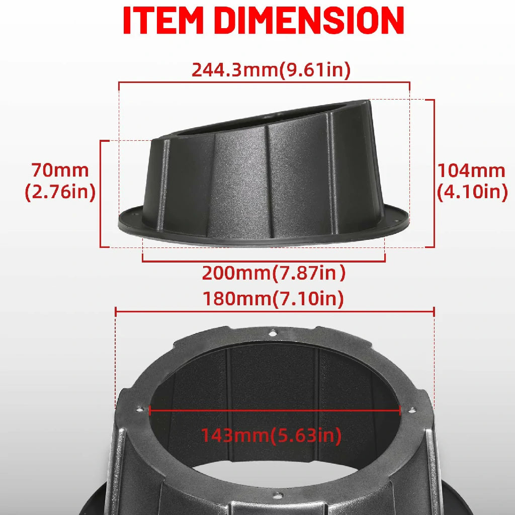 Speaker Mount Pods dimensions