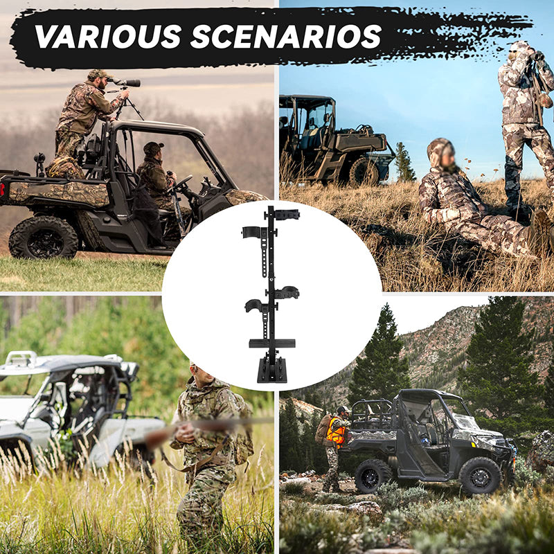 utv gun rack various scenarios